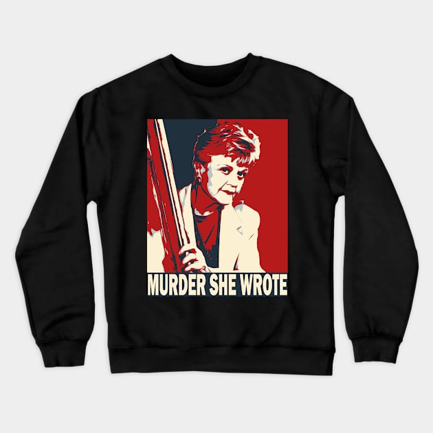 Murder She Wrote Poster Crewneck Sweatshirt by erd's